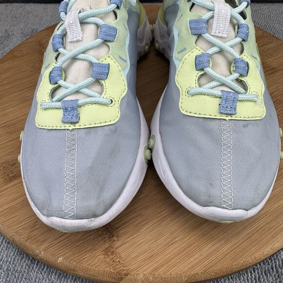 Nike Womens React Element 55 Size 7.5 Shoes Gray Blue Running Training Sneakers - Picture 10 of 10